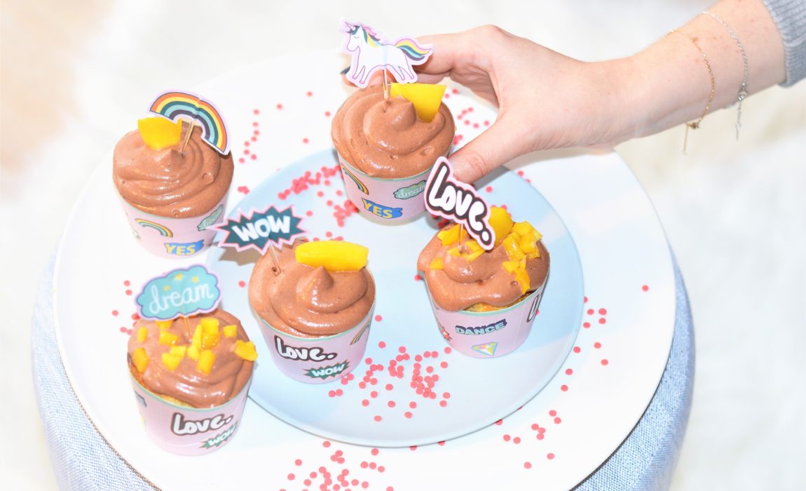 Pop Cupcakes 🍫 Mangue – chocolat au lait